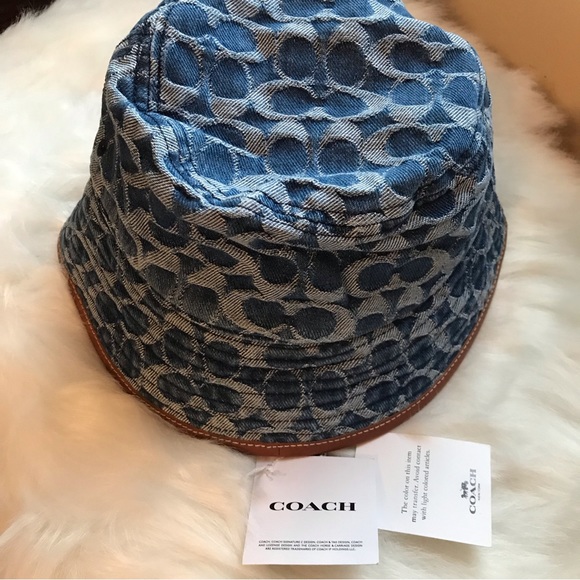 ❤️ Coach Signature Denim Bucket Hat - Picture 5 of 8